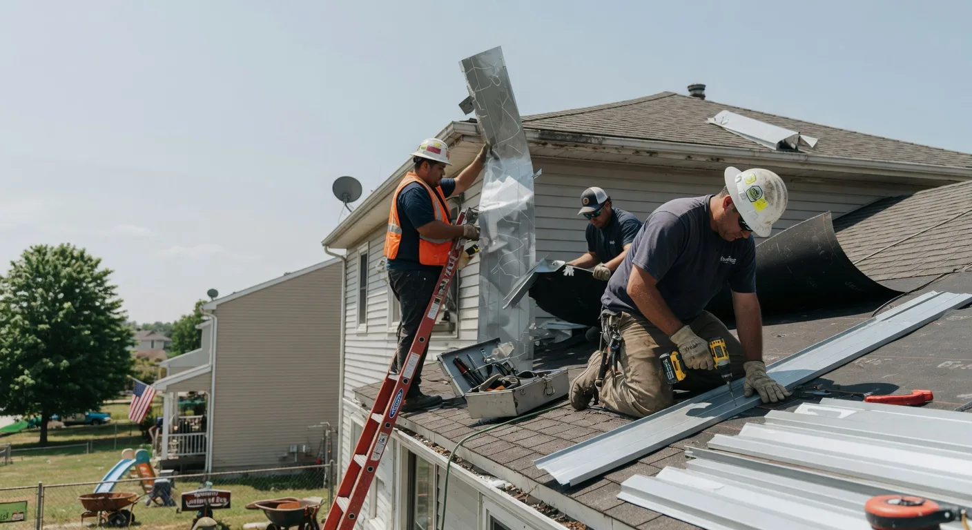 Storm Damage Metal Roof Repair in Jerry City, OH